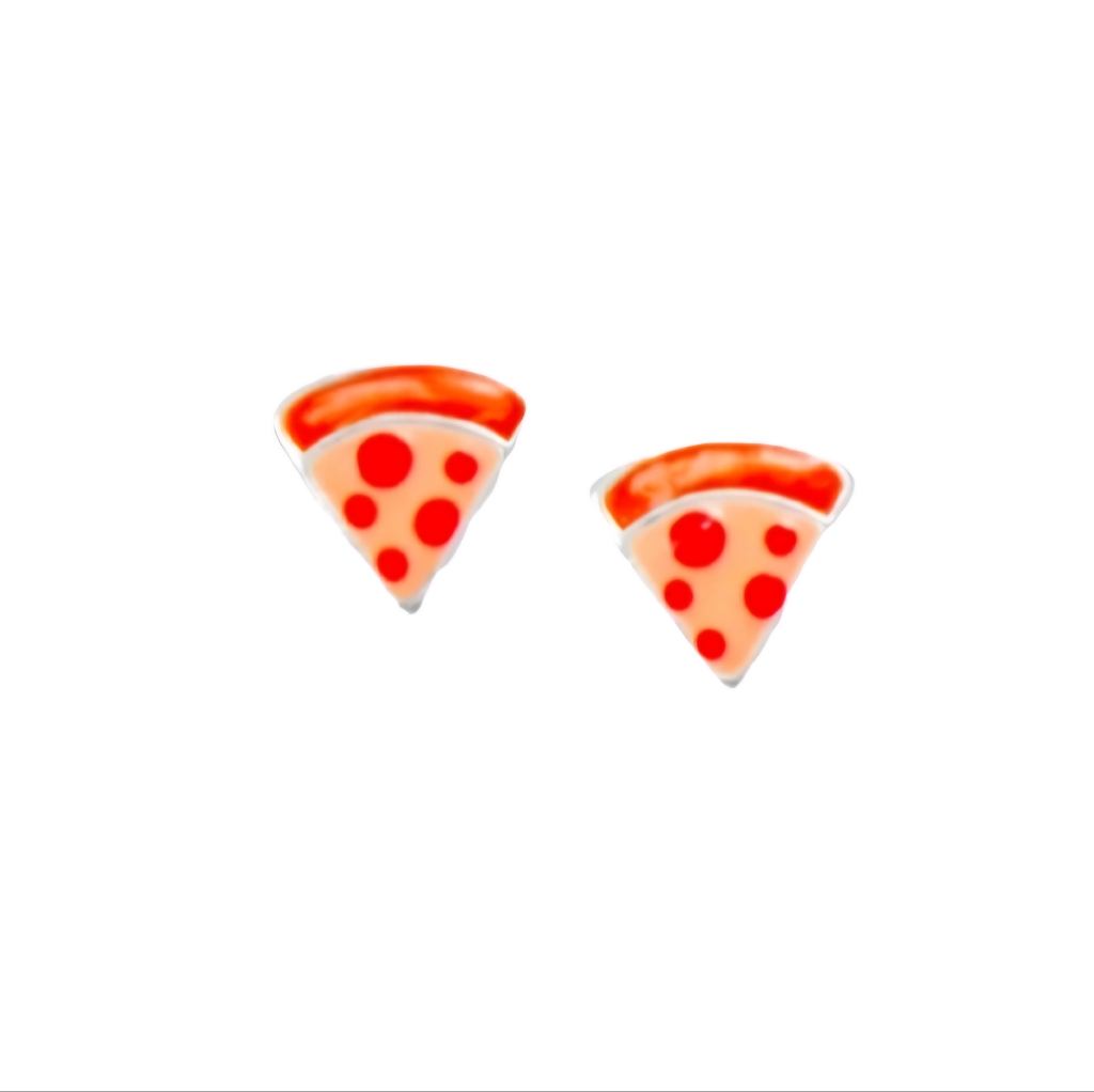 Pizza Sterling Silver Studs 35$